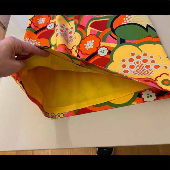 Mod small 2 4 wiggle sheath dress floral 60s belt - Picture 10 of 14